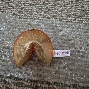 NEW Cody Foster Treat Yo Self Fortune Cookie Ornament 4"